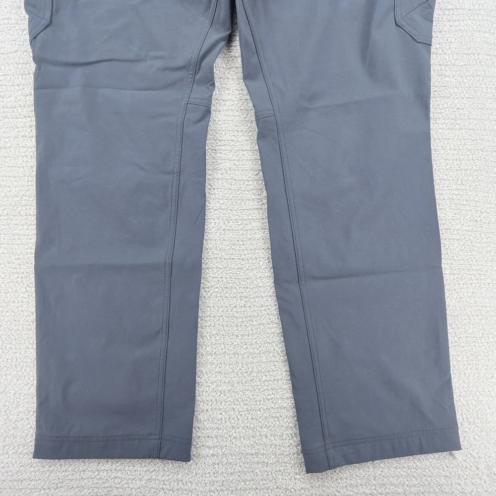 Eddie Bauer First Ascent Guide Pro Pants Mens 36x32 Blue Stretch Cargo Hiking